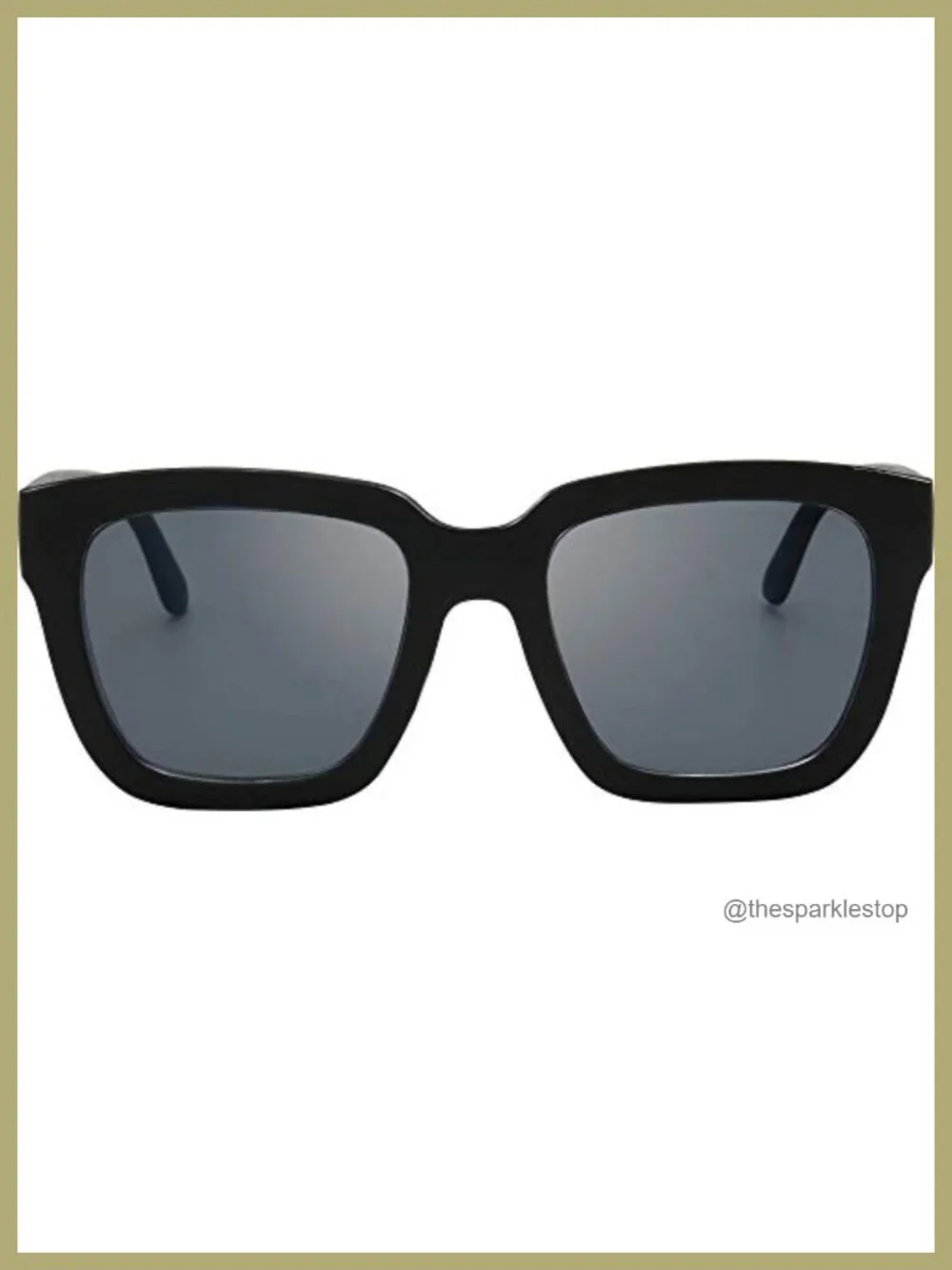 Retro Oversized Square Sunglasses UV400 Protection Lightweight